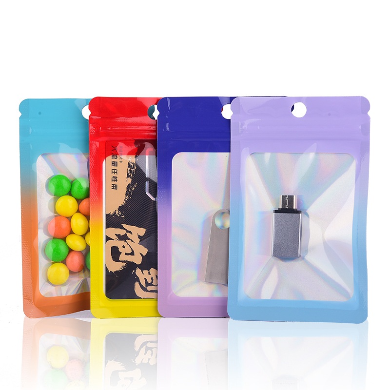 Food Storage In Mylar Bags - 1000 Stuks Laser Kleurverloop Ritssluitingszakken Plastic