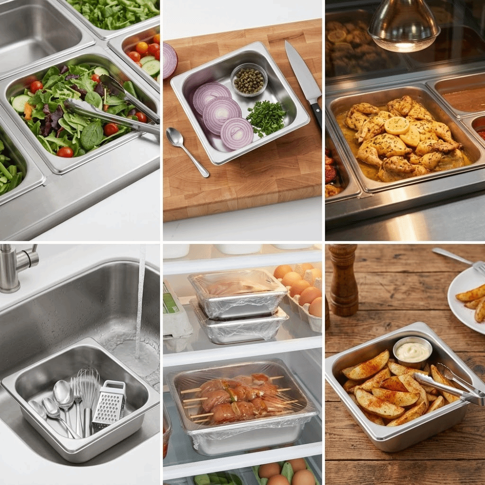 Food Storage Temperature - Anti-corrosie roestvrije voedselpan verdikte hittebestendige opbergdoos