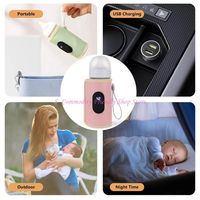Food Storage Temperature - 85AE Draagbare melkflessenwarmer, multifunctionele hoes voor