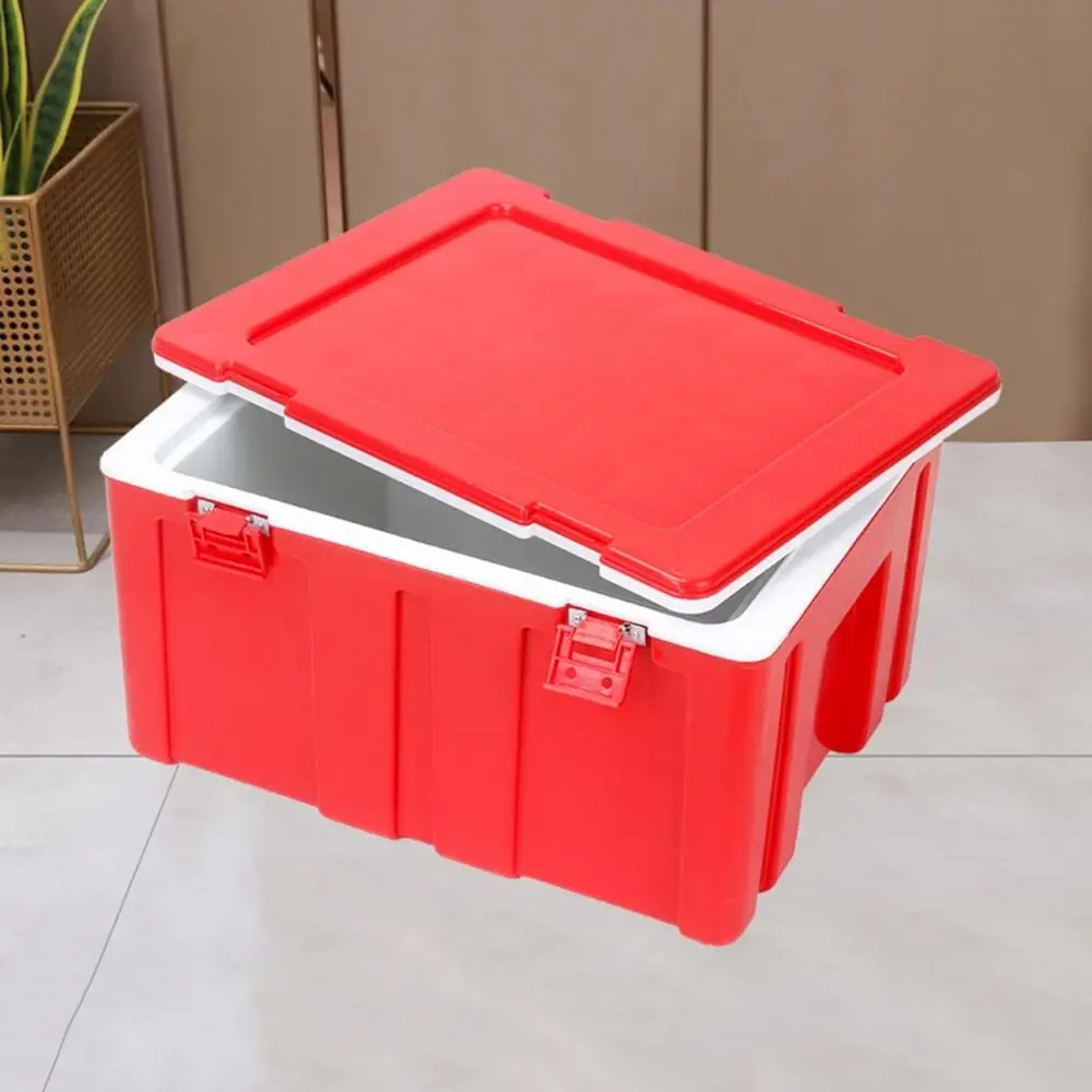 Food Storage Warmer - Robuuste outdoor campingkoelbox met zijhandgrepen, dubbelzijdige