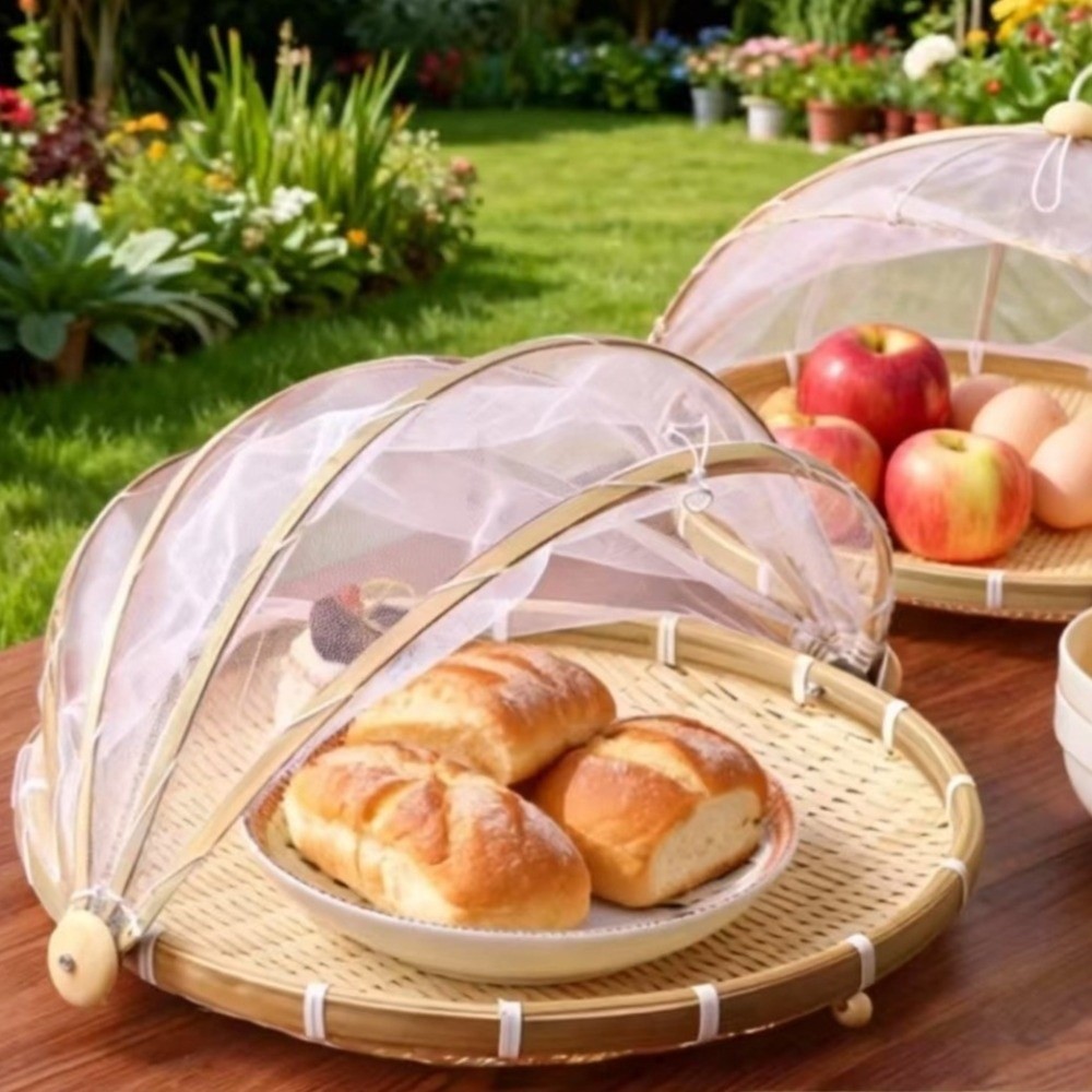 Food Storage Net - Voedselcontainer met anti-muggennet Voedselafdekking Stofdicht Voedselserveertent