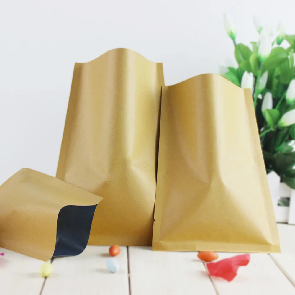 Food Storage In Mylar Bags - 8*12 cm Open Top Bruin Kraftpapier