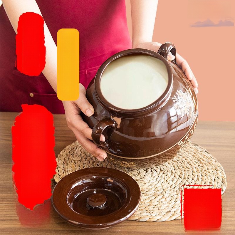 Food Storage Temperature - Traditionele Chinese keramische varkensvetpot, hittebestendig, voedselveilig,