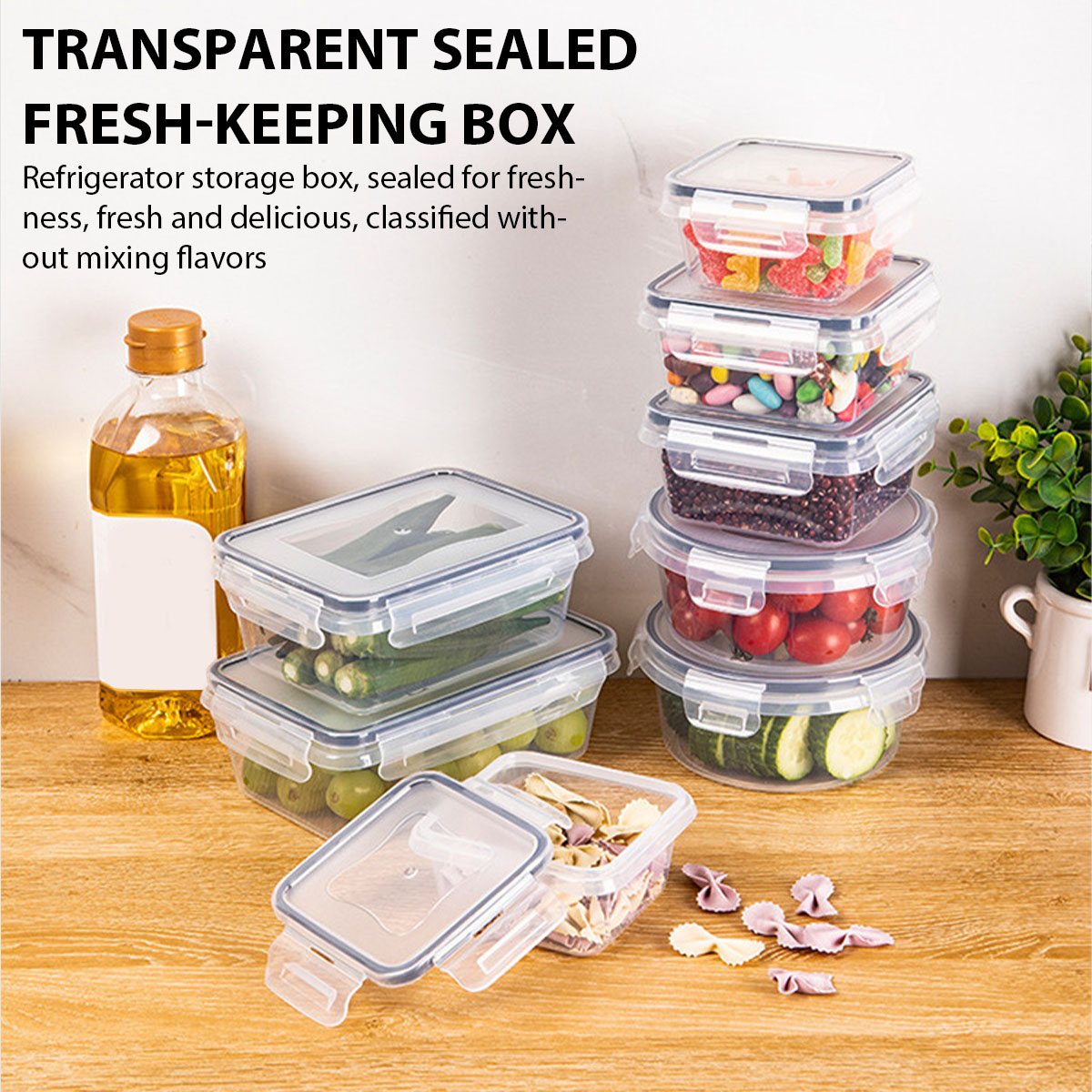 Food Storage Vegetables - 24 stks/set Voedsel Opbergdoos Set Keuken