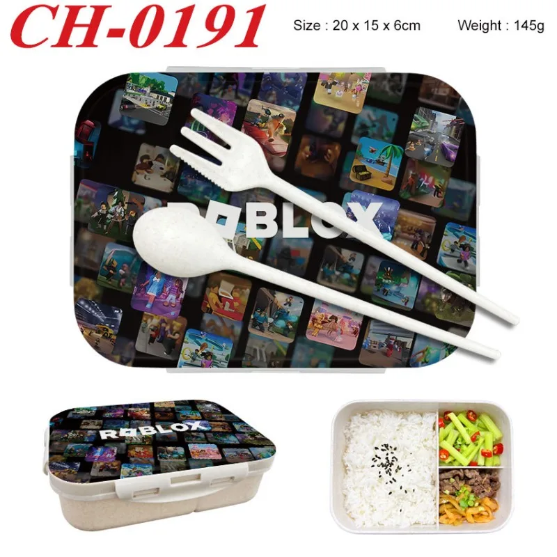 Food Storage Boxes - Roblox Bento Lunchbox met gamefiguurprint, voedselcontainers,