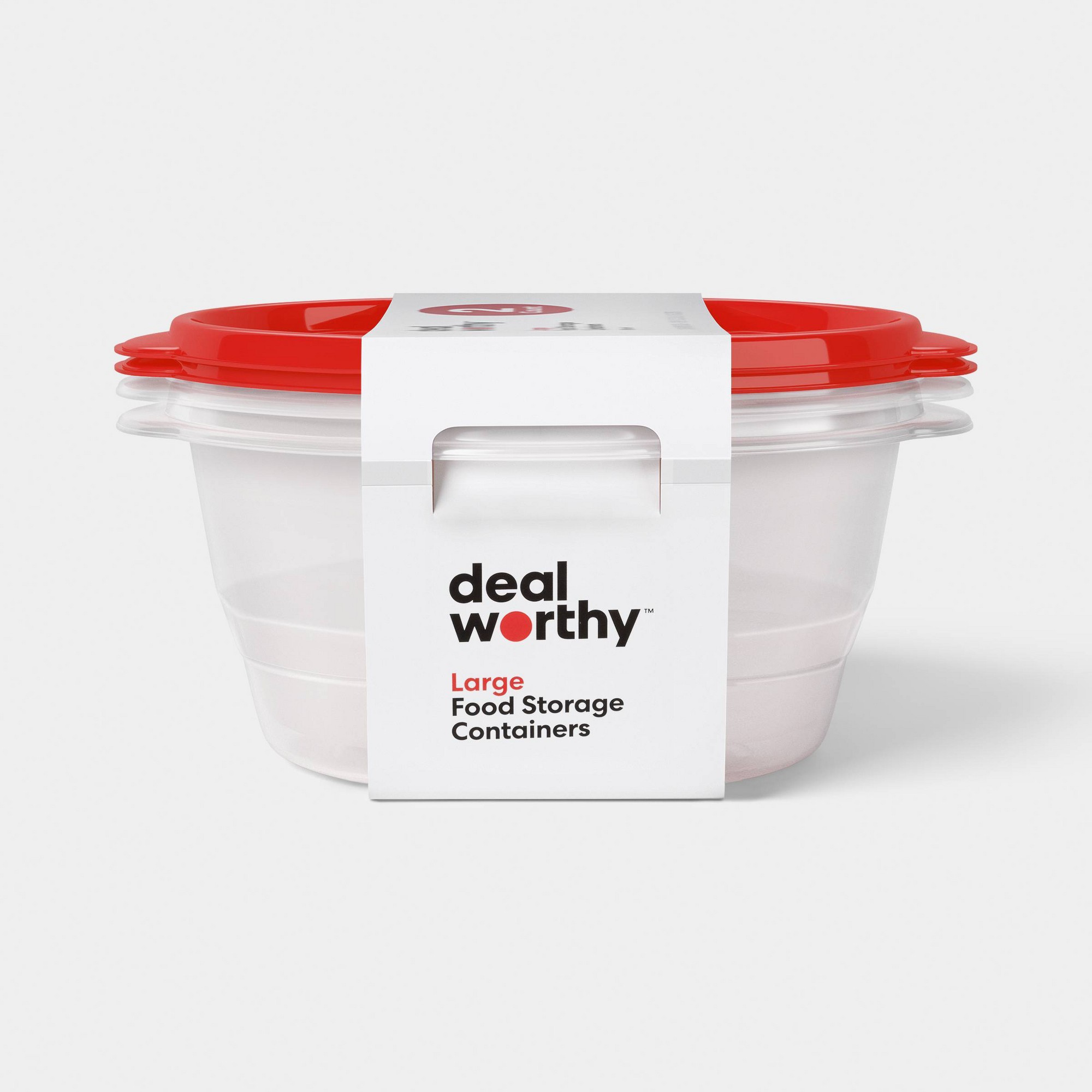 Food Storage Pantry - 2ct Grote Ronde Voedselbewaarcontainers 128oz Transparante