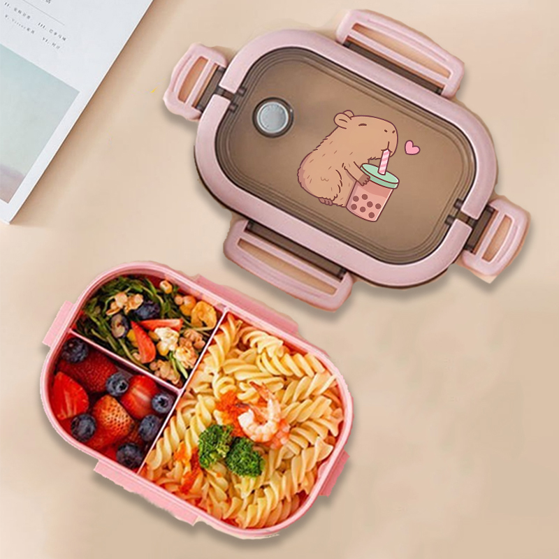 Food Storage Boxes - Capybara Bento Lunchbox Anime Dieren Print
