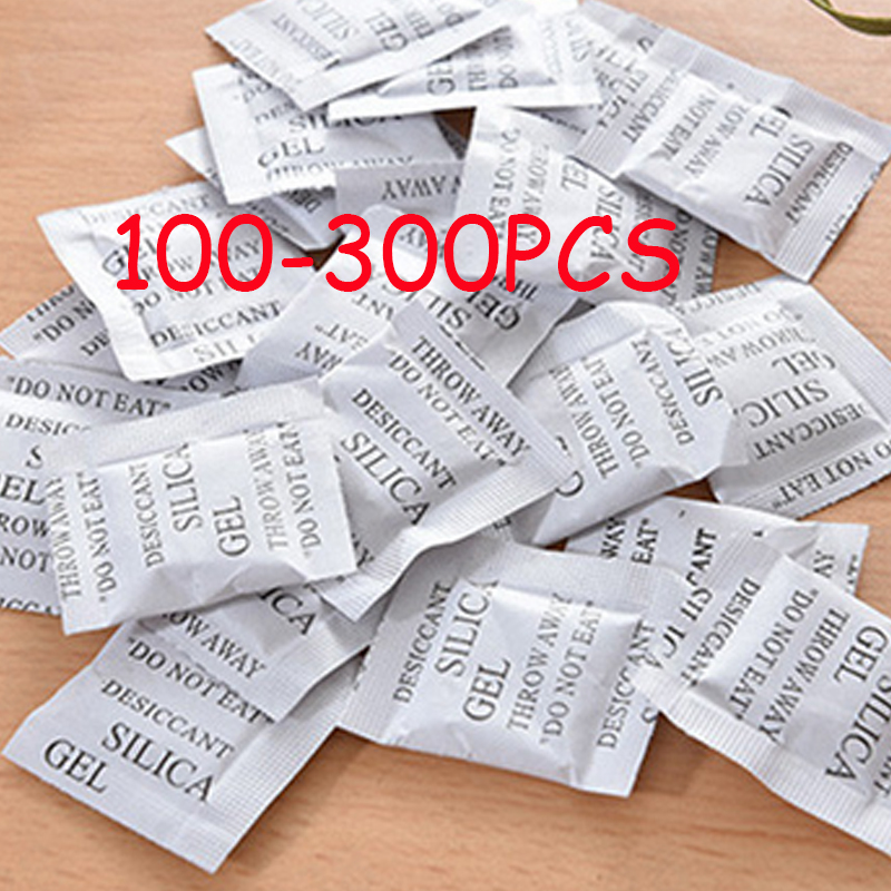Food Storage Non Toxic - 100-300PCS Packs Niet-giftige Silicagel Droogmiddel Vochtige