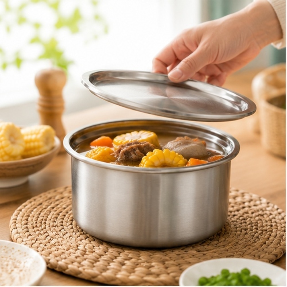 Food Storage With Colander - 304 roestvrijstalen ramekin met deksel, geschikt