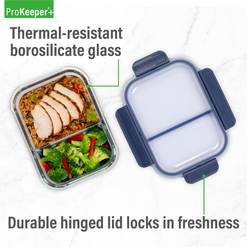 Food Storage Non Toxic - Premium Borosilicaat Glazen Meal Prep Bakjes