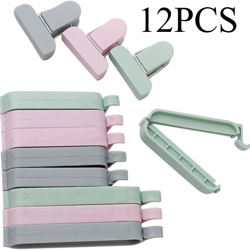 Food Storage Method - 12 stuks Gemengde Kleur Plastic Sluitclips