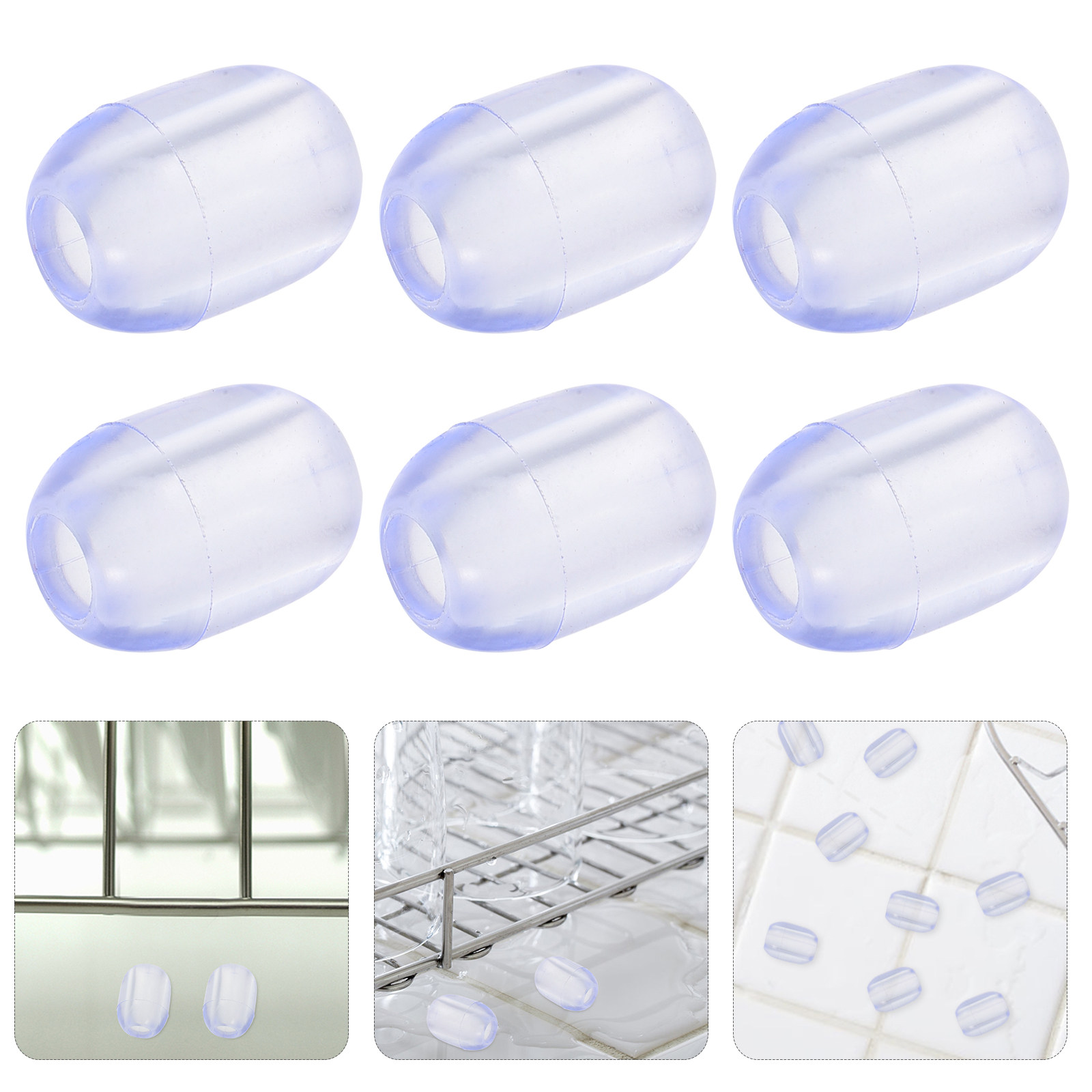 Food Storage Vegetables - 10 stuks rubberen gootsteenrek voetbeschermers, hoge