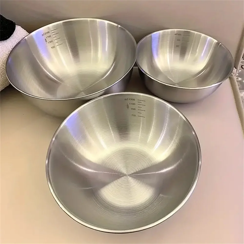 Food Storage Eco Friendly - 1-3-delige RVS kommenset met weegschaal voor
