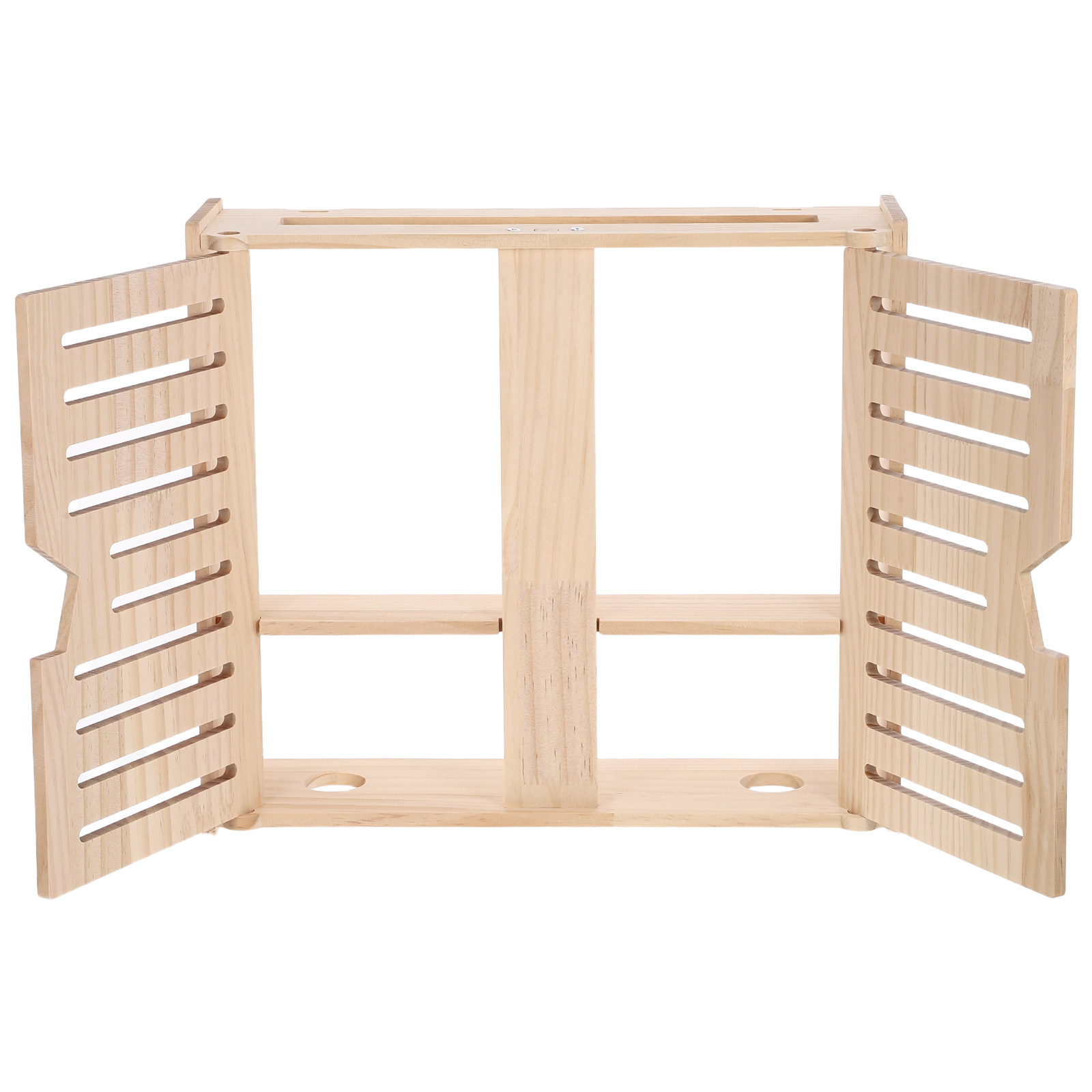 Food Storage Boxes - Natuurhouten router-opbergkast, wandmontage, WiFi-organizerbox met universele