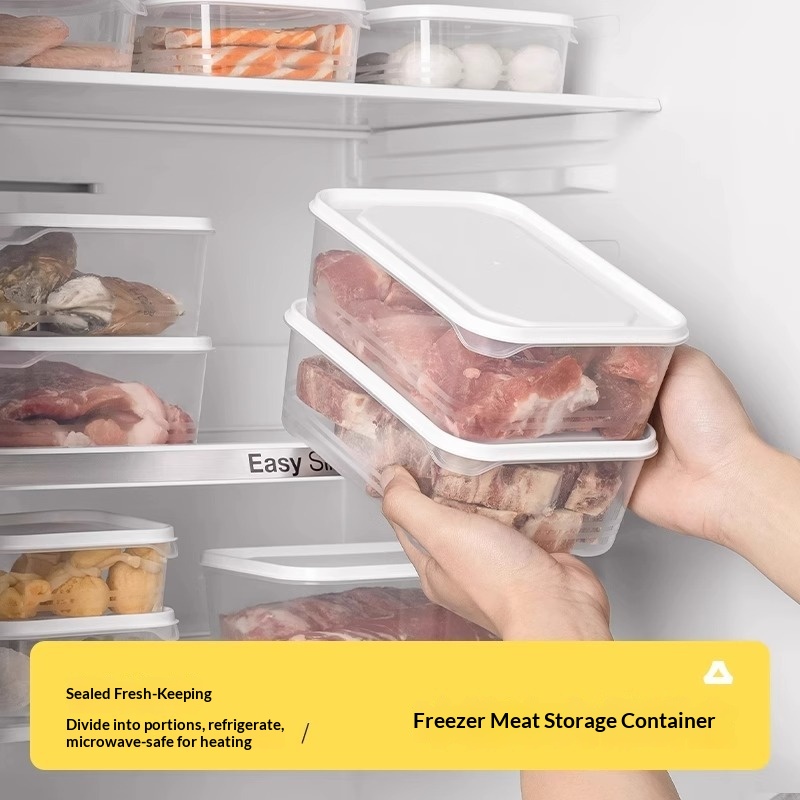 Food Storage Eco Friendly - 2000ml Koelkast Vriesvak Vlees Bewaarbox, Vriesbestendige
