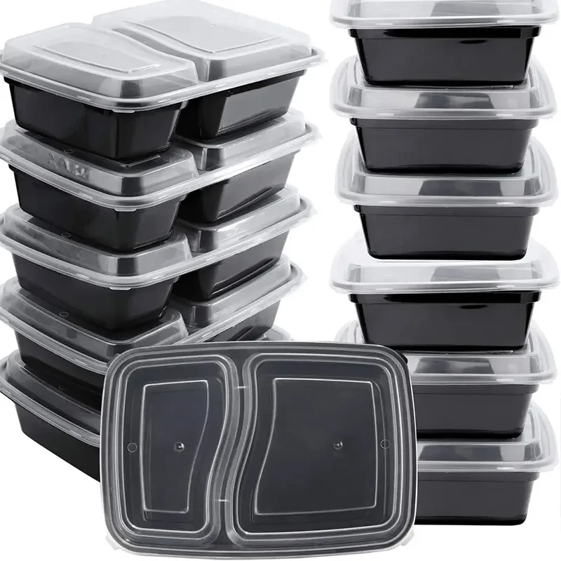 Food Storage With Colander - 10 sets wegwerp voedseldozen met deksels