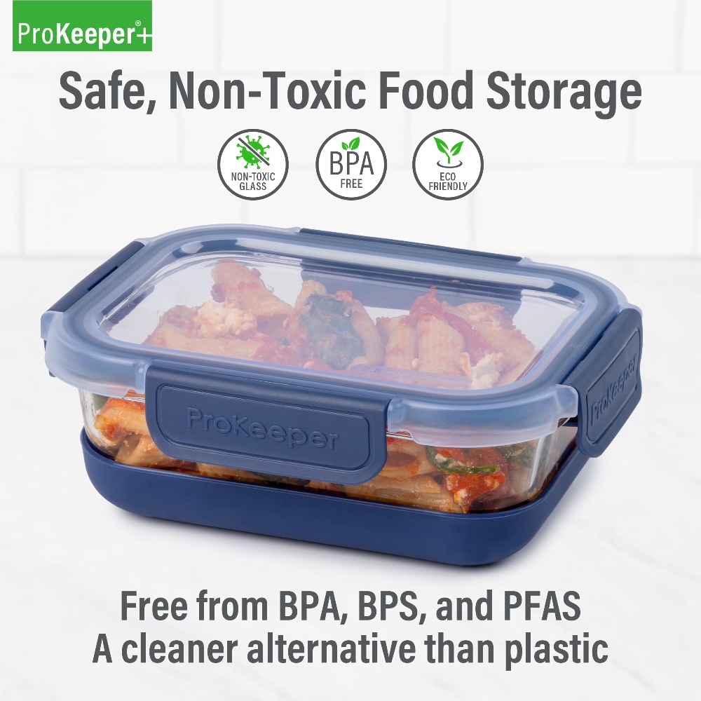 2,8-cup glazen voedselbewaarba - Food Storage With Glass Lids recensie en prijs