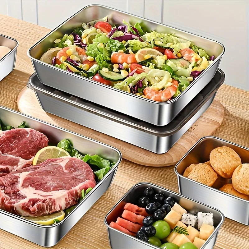5-delige RVS voedselbewaarset  - Food Storage With Colander recensie en prijs