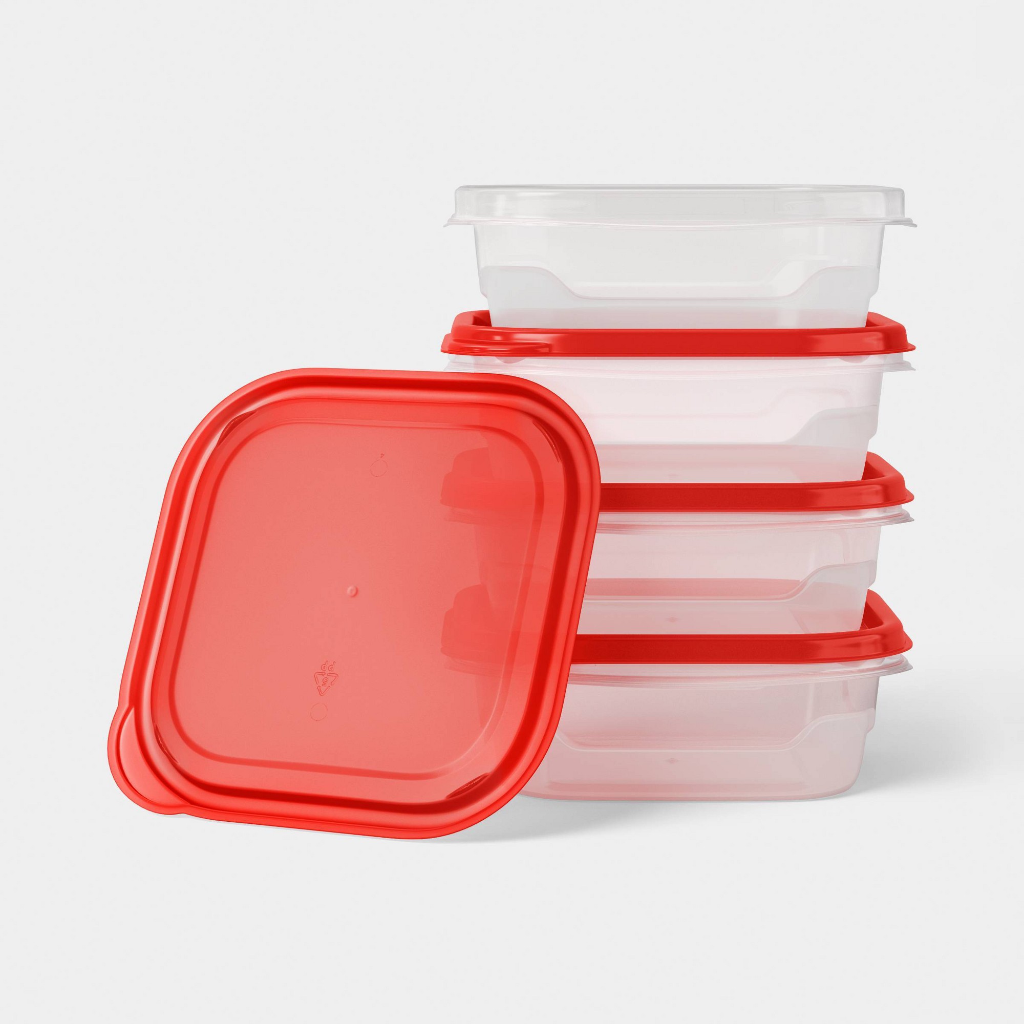 4-delige kleine vierkante voed - Food Storage Pantry recensie en prijs