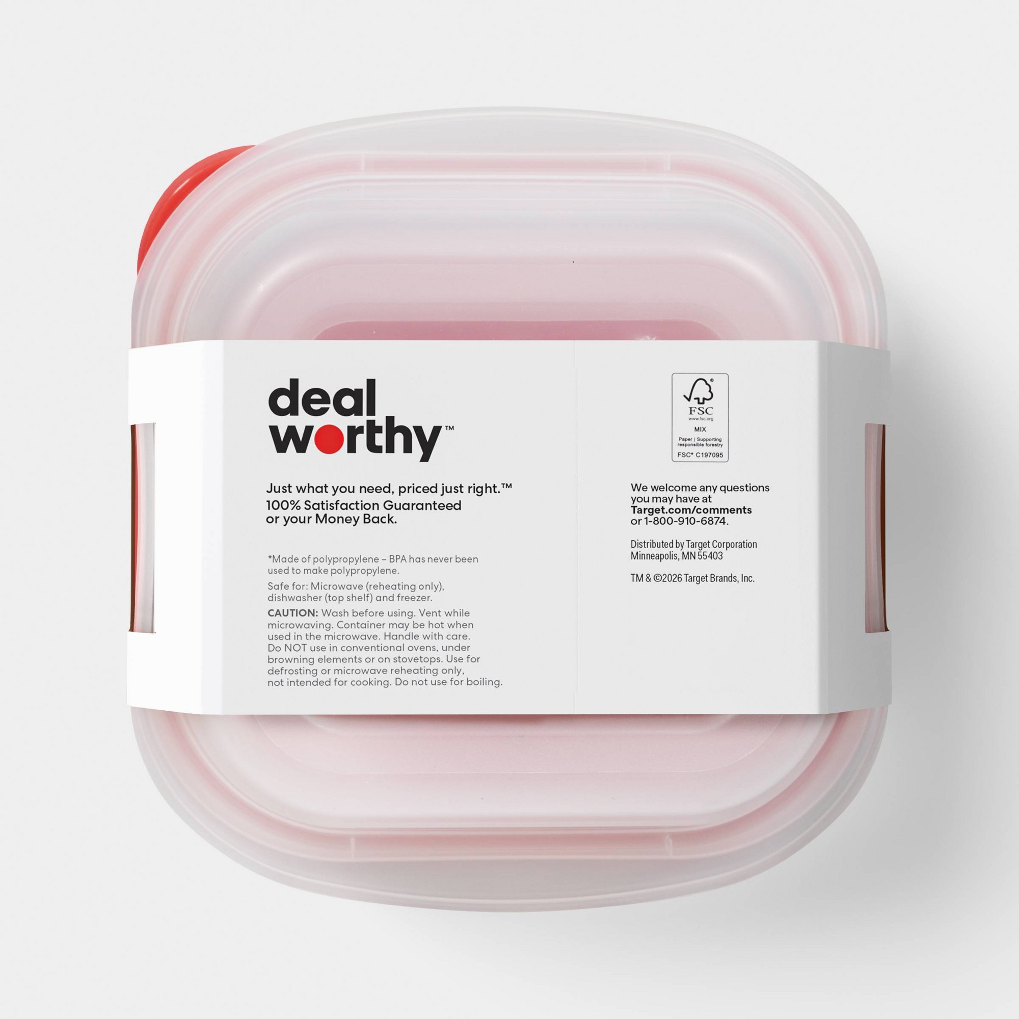 4-delige kleine vierkante voed - Food Storage Pantry recensie en prijs
