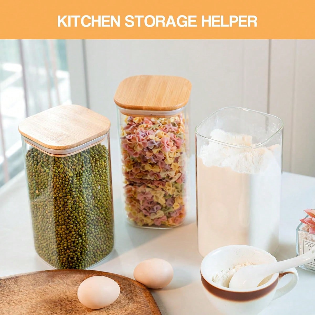 6-delige set glazen voorraadpo - Food Storage With Glass Lids recensie en prijs