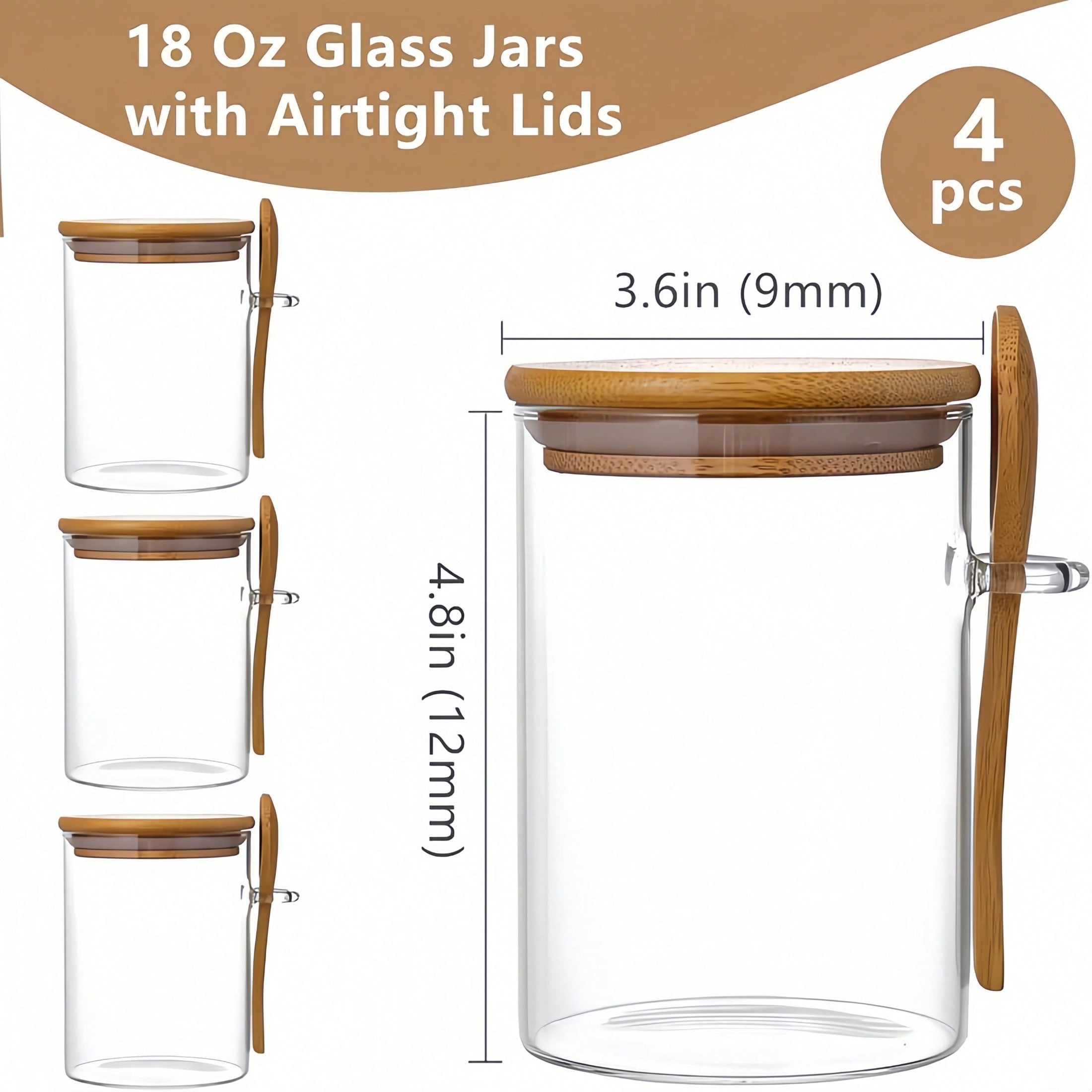 4-delige opbergset (inclusief  - Food Storage With Glass Lids recensie en prijs