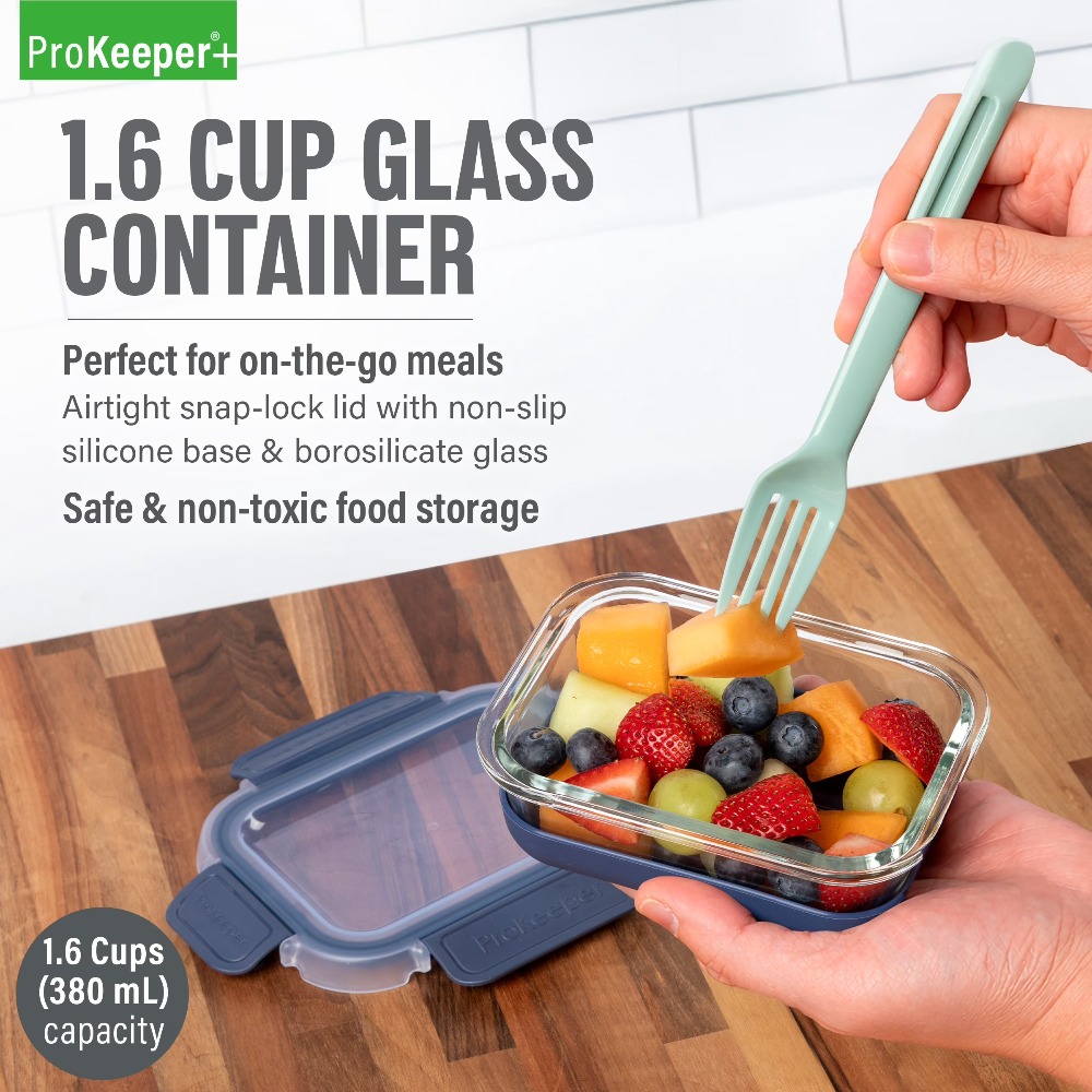 2-pack glazen voedselbewaarcon - Food Storage With Glass Lids recensie en prijs