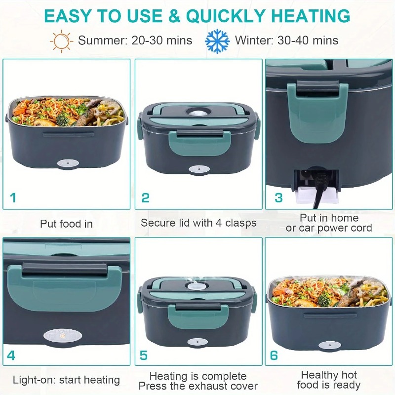 Draagbare elektrische voedselv - Food Storage Warmer recensie en prijs