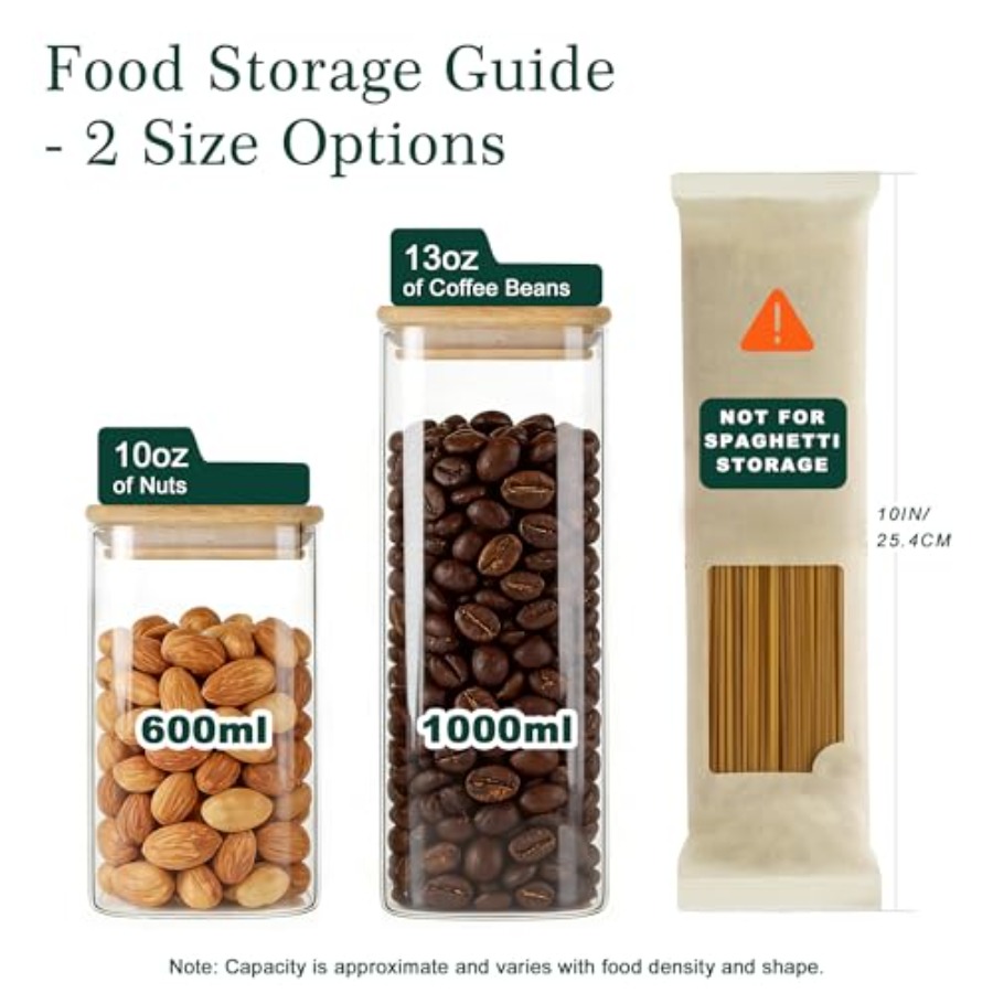 12-pack vierkante glazen voorr - Food Storage With Glass Lids recensie en prijs