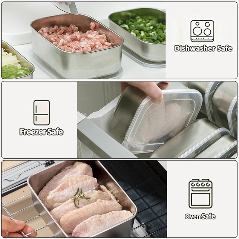 RVS containers voor voedselops - Food Storage Boxes recensie en prijs