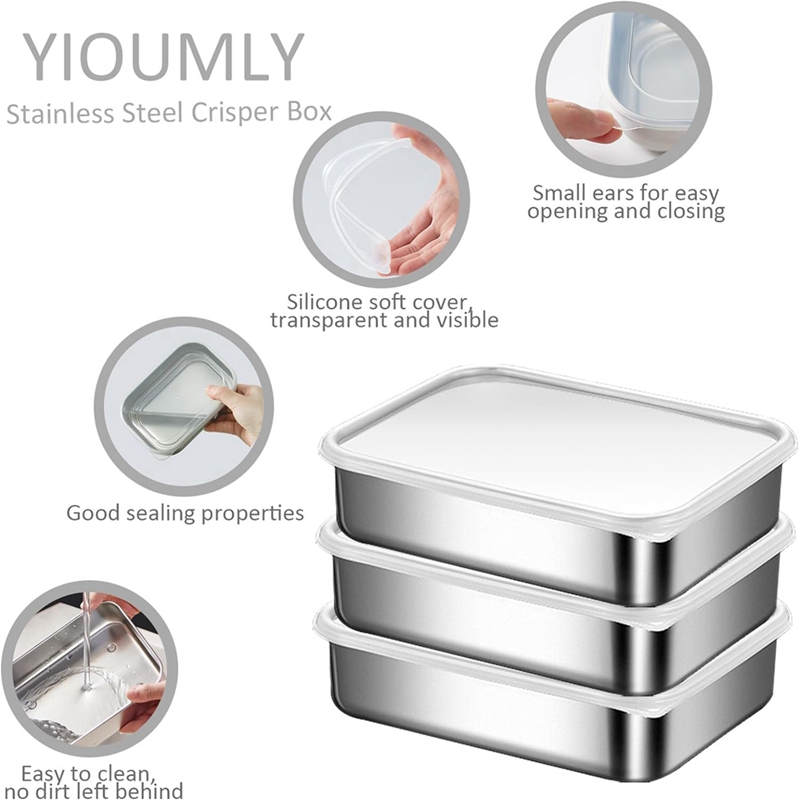 RVS containers voor voedselops - Food Storage Boxes recensie en prijs