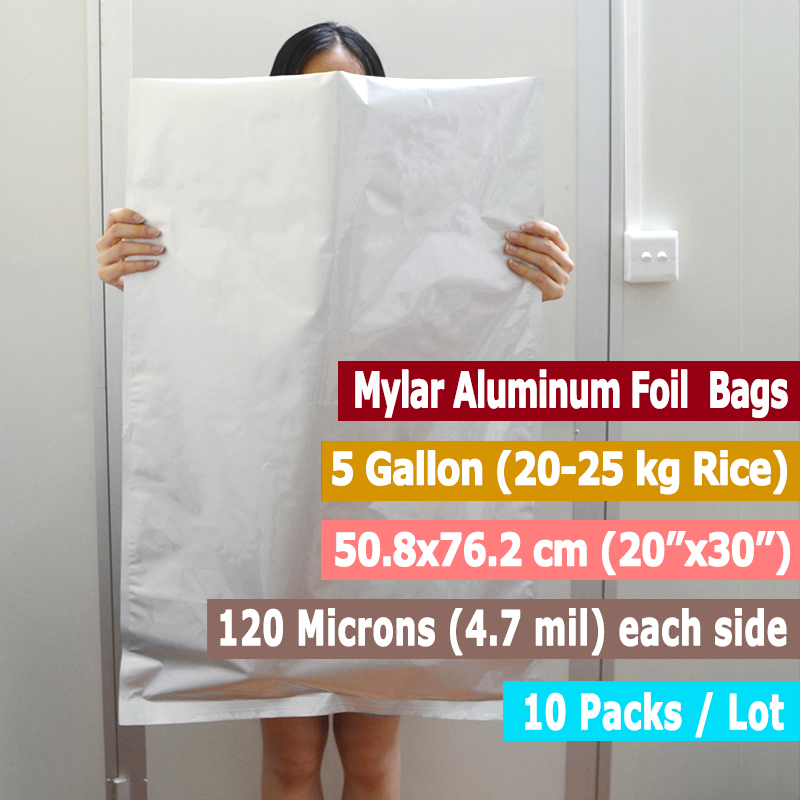 10 verpakkingen 5 gallon Mylar - Food Storage In Mylar Bags recensie en prijs