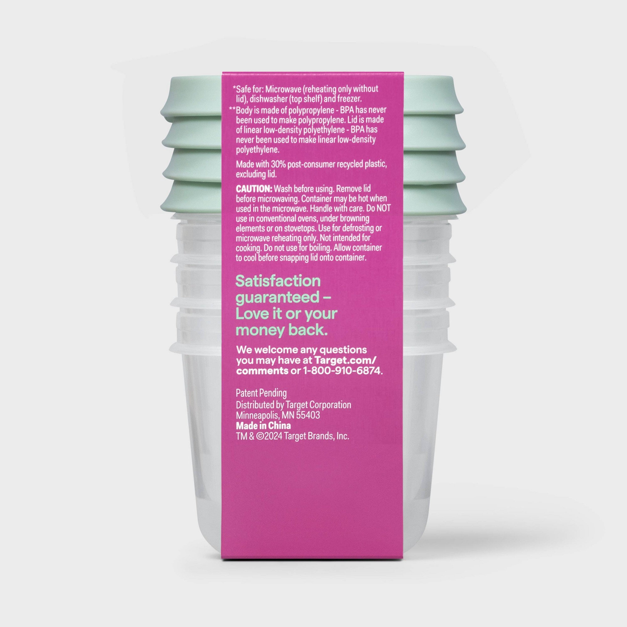 4-delige mini vierkante halve  - Food Storage Square Containers recensie en prijs