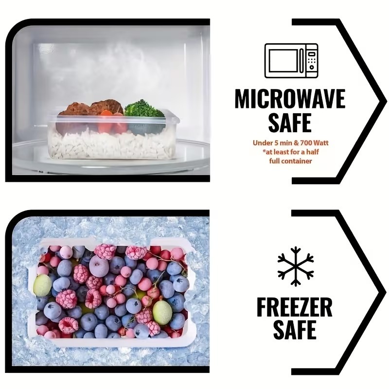 4-delige transparante voedselb - Food Storage With Colander recensie en prijs