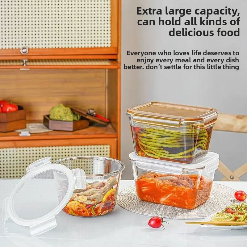 Grote glazen voedselbewaarbak  - Food Storage With Glass Lids recensie en prijs