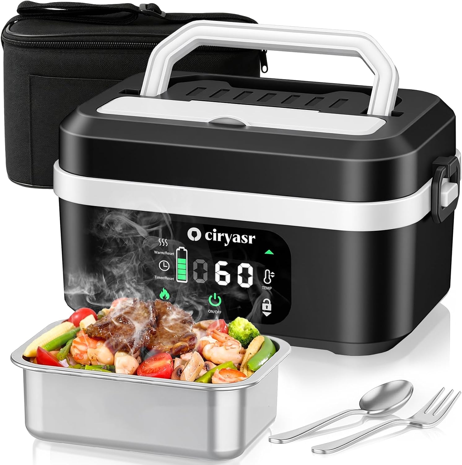 Krachtige elektrische lunchbox - Food Storage Warmer recensie en prijs