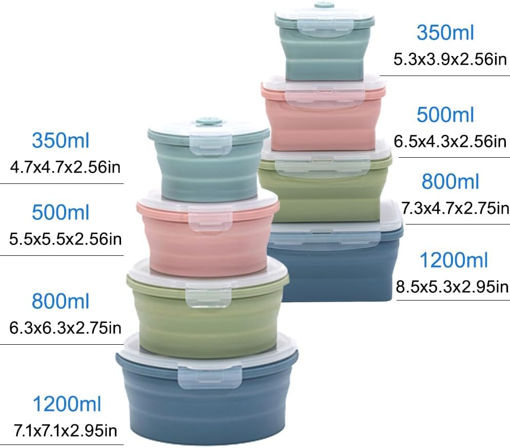 Opvouwbare siliconen voedselop - Food Storage Silicone recensie en prijs