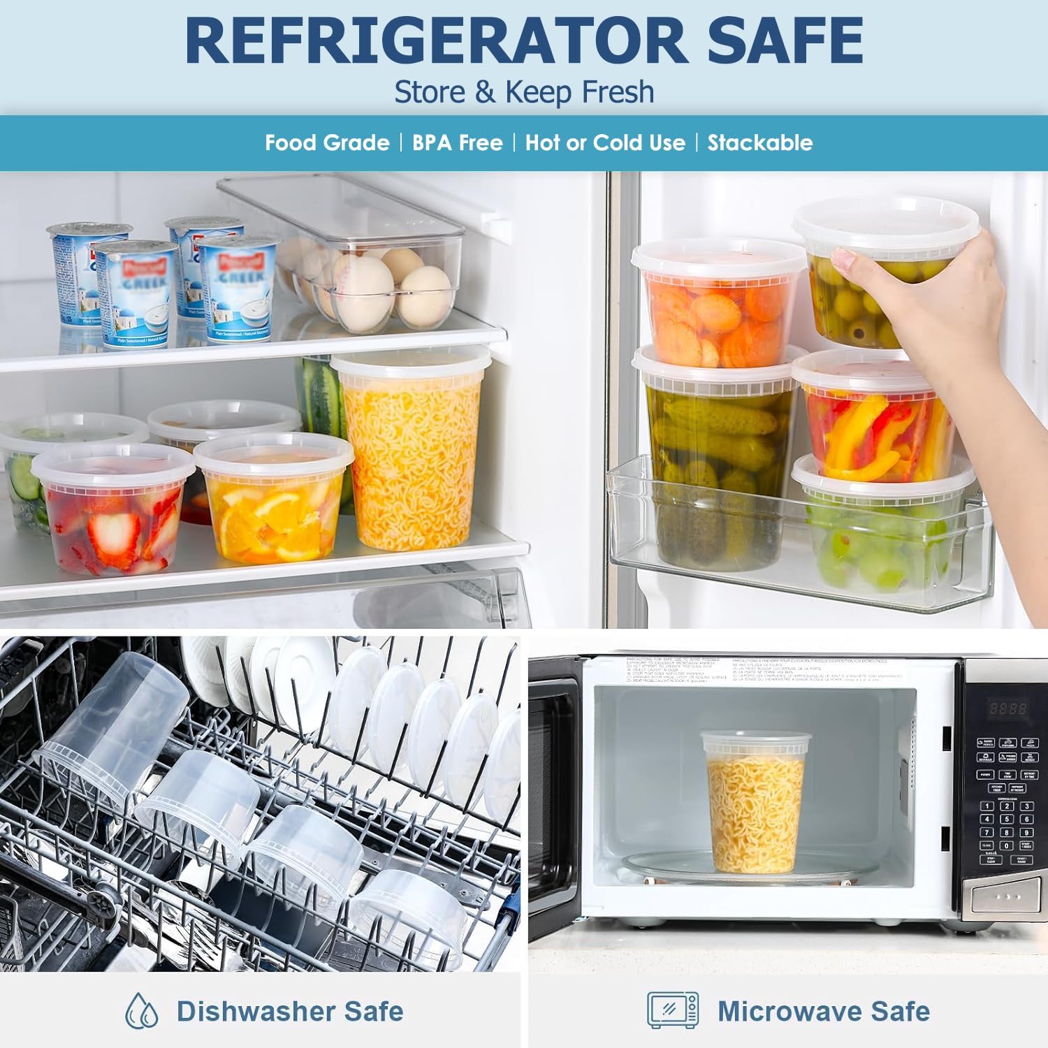 24 stks Deli Voedselopslagcont - Food Storage With Colander recensie en prijs