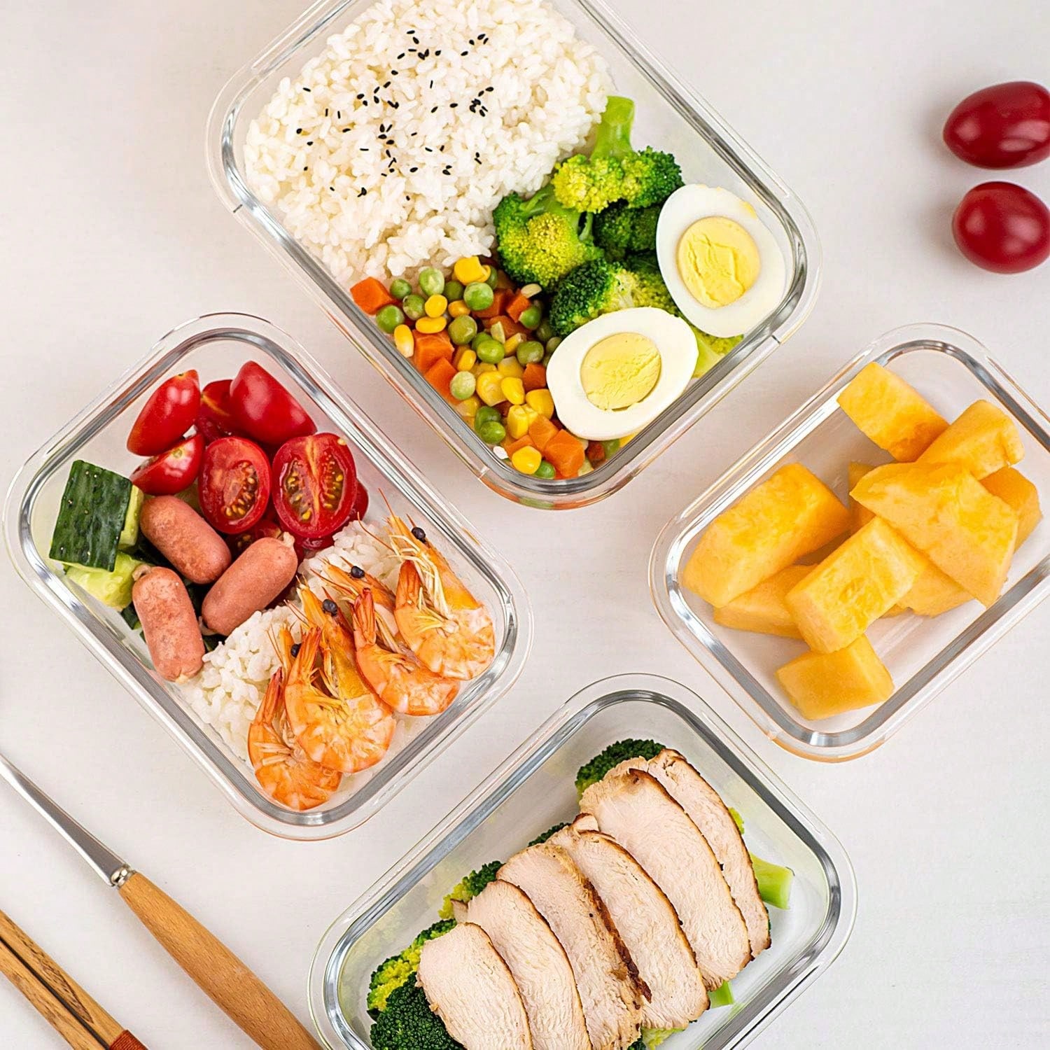 10-delige glazen voorraaddozen - Food Storage With Glass Lids recensie en prijs