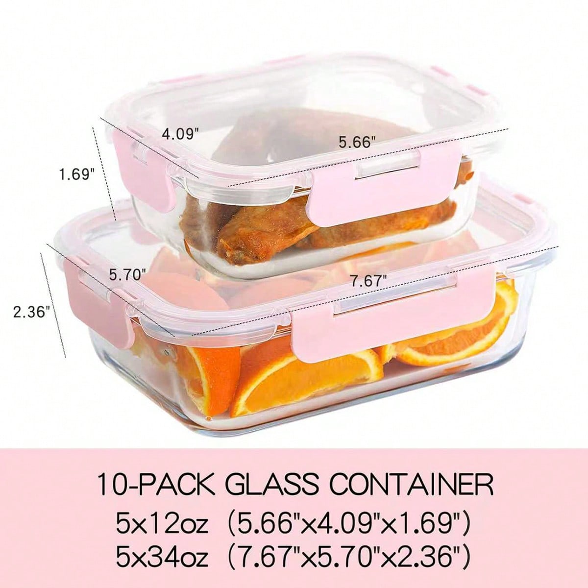 10-delige glazen voorraaddozen - Food Storage With Glass Lids recensie en prijs