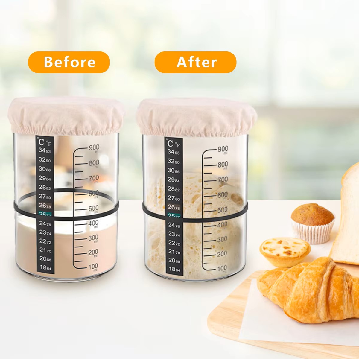 1500/900ml Zuurdesem Starter P - Food Storage Ideas recensie en prijs