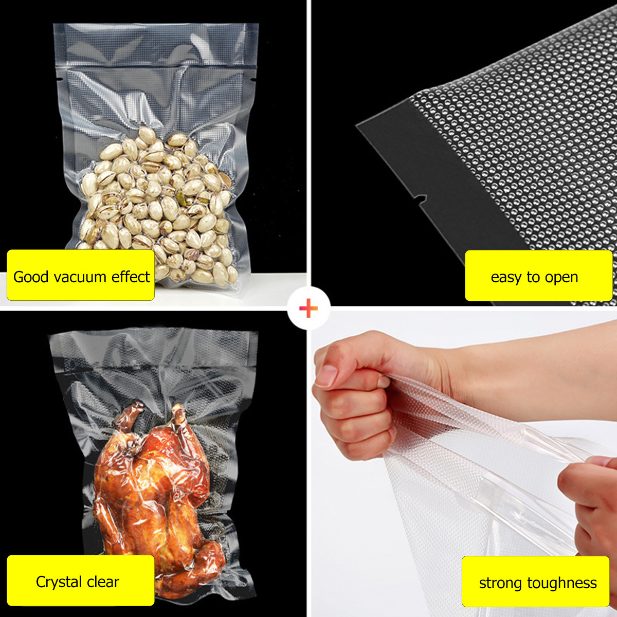 100 stuks transparante vacuüm- - Food Storage For recensie en prijs