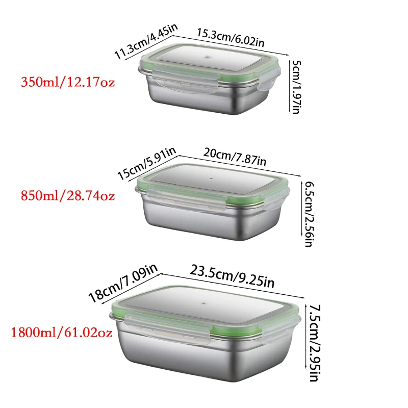 Lunchbox-set van 304 roestvrij - Food Storage With Colander recensie en prijs