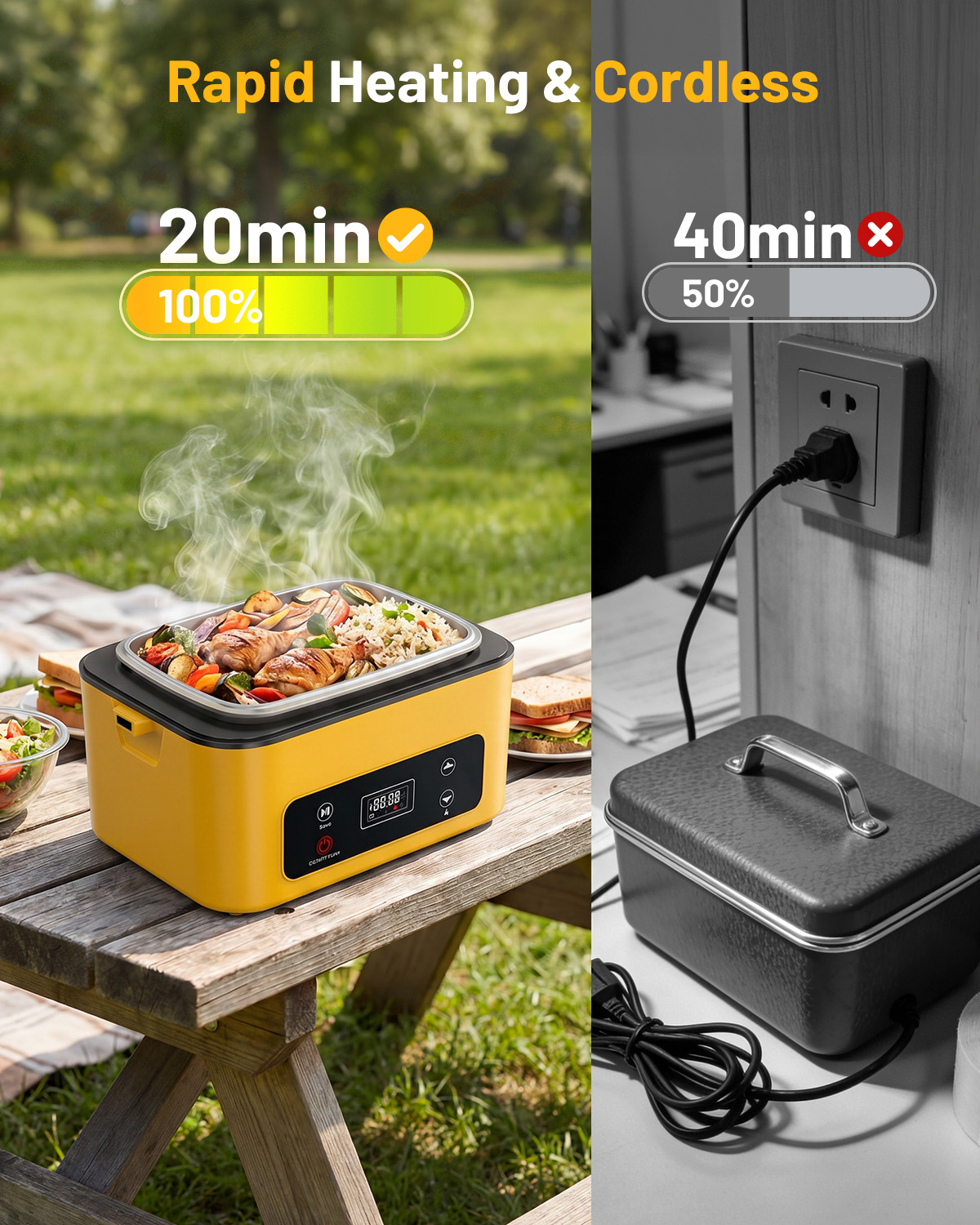 TaskStar Draagbare Verwarmde L - Food Storage Warmer recensie en prijs