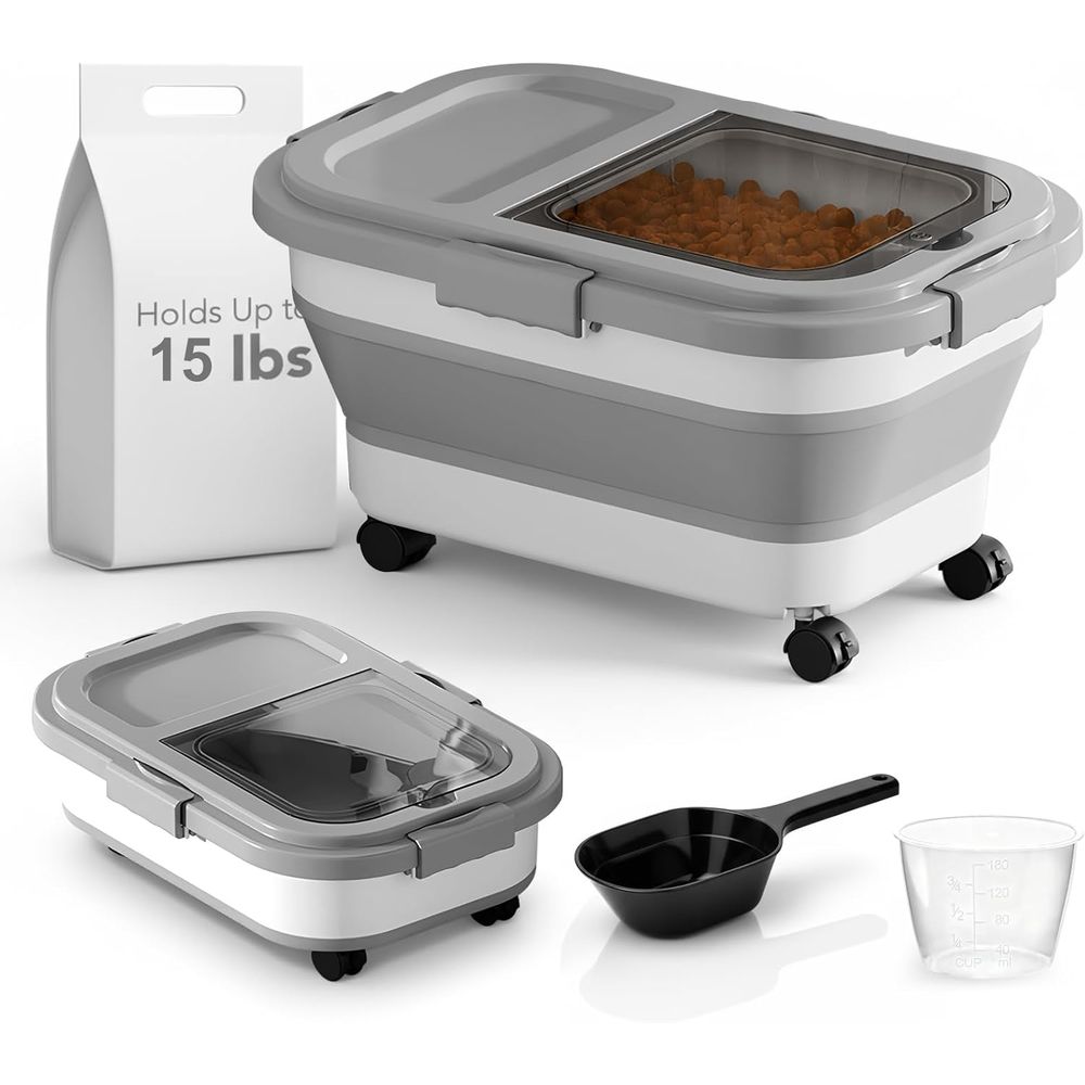15 lbs opvouwbare honden-/katt - Food Storage For Dog recensie en prijs