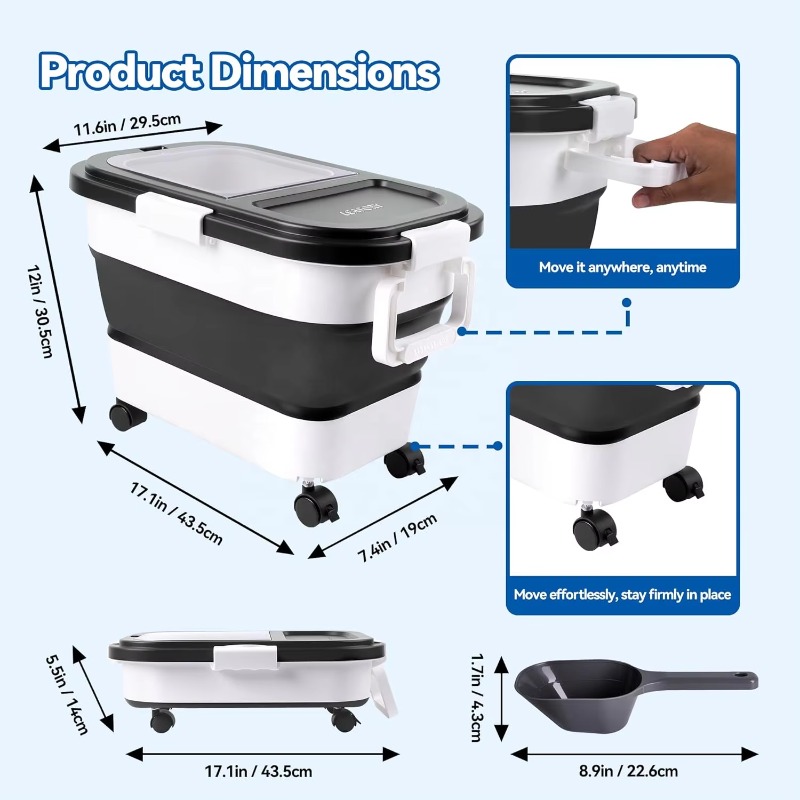 Hondenvoer opbergcontainer 20- - Food Storage For Dog recensie en prijs
