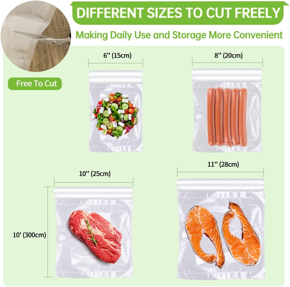 500 cm/rollen voedselvacuümzak - Food Storage Roll Bags recensie en prijs