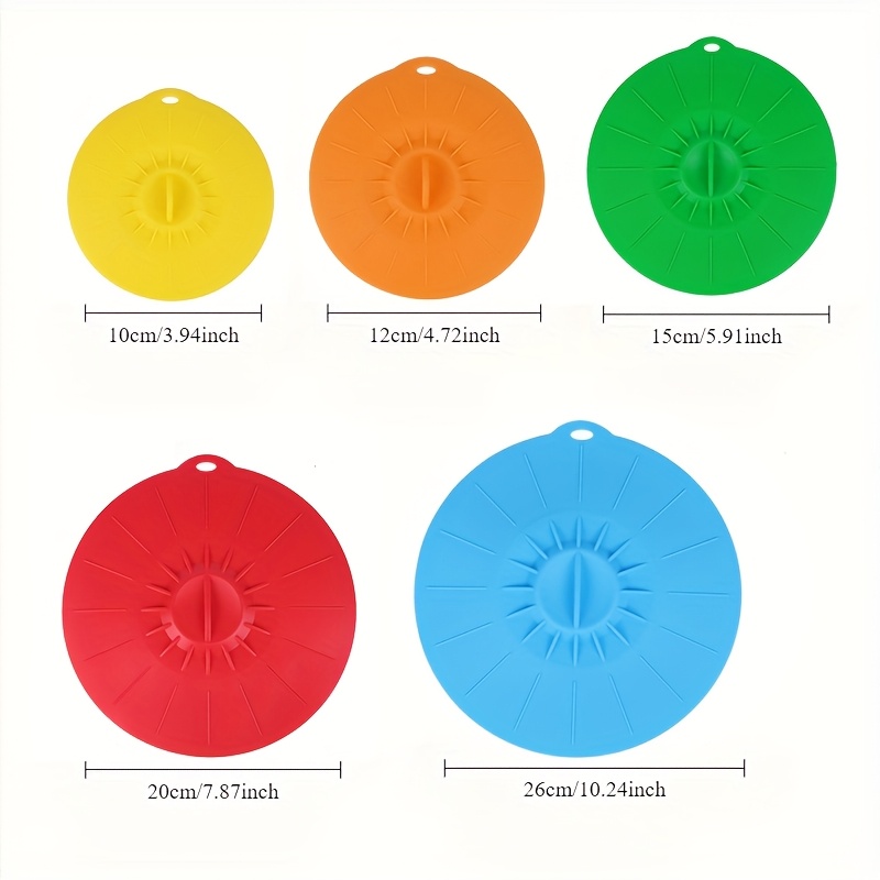 5-delige siliconen deksels, hi - Food Storage With Colander recensie en prijs