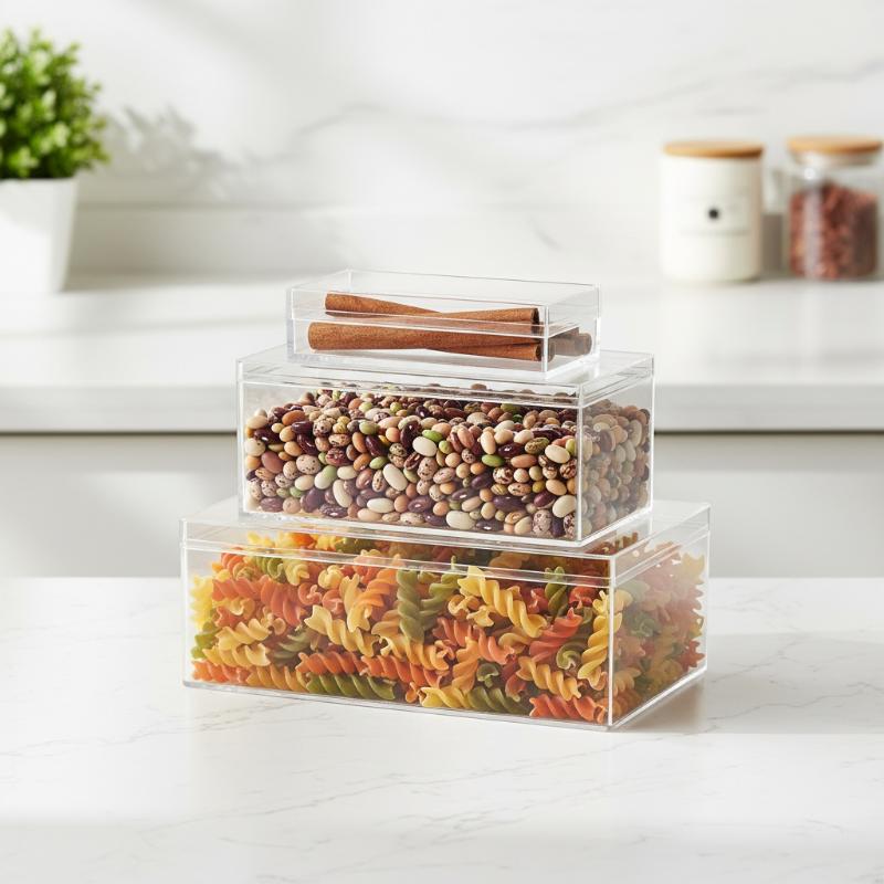 Verdikte rechthoekige acryl op - Food Storage Method recensie en prijs
