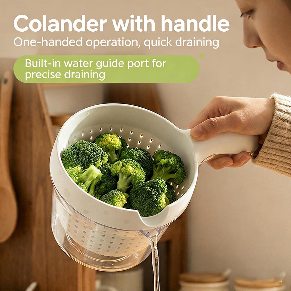 2-in-1 dubbele afdruipmand met - Food Storage Vegetables recensie en prijs